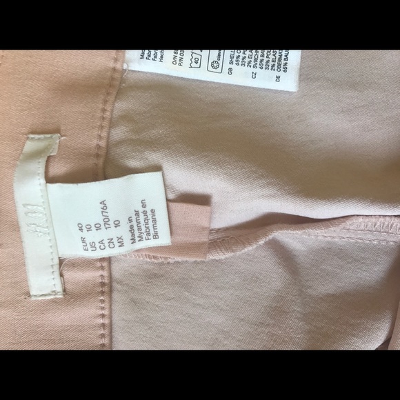 H&M light pink slacks. Size 10 - Picture 3 of 6